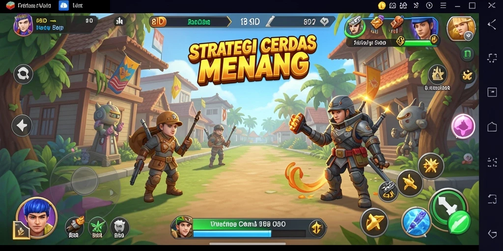 Tampilan gameplay seru dan penuh strategi dalam 8ID.