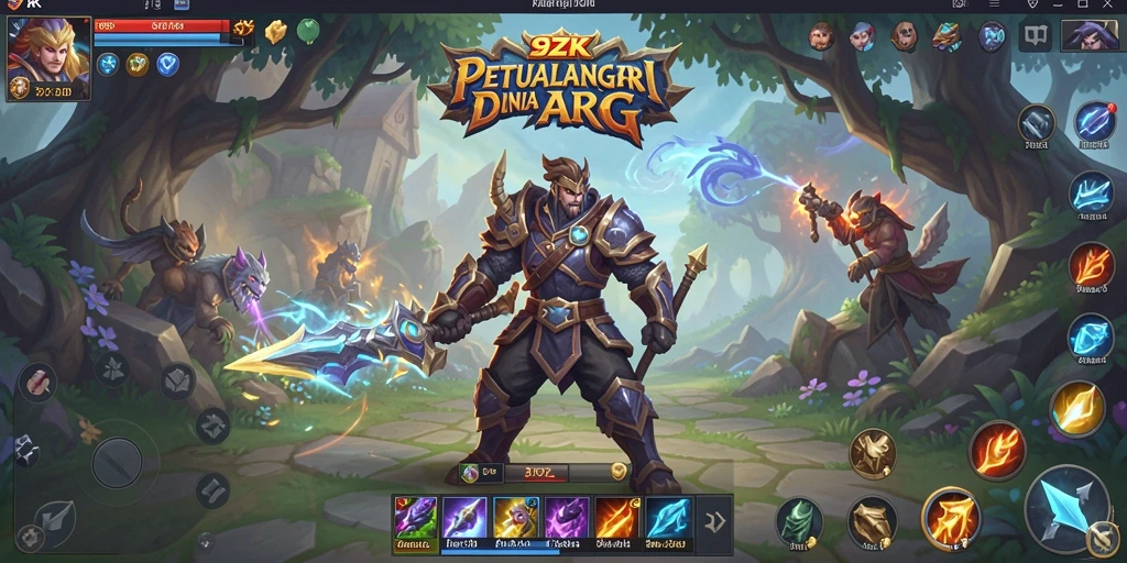 Tangkapan layar dari gameplay seru ARPG di 9ZK.