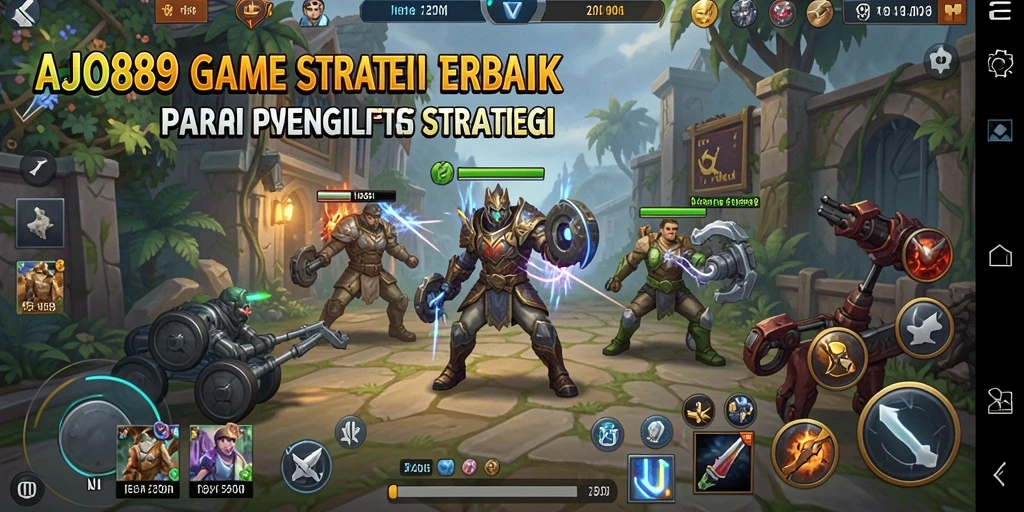 Tampilan gameplay AJO89 yang menarik dengan pertempuran strategis.