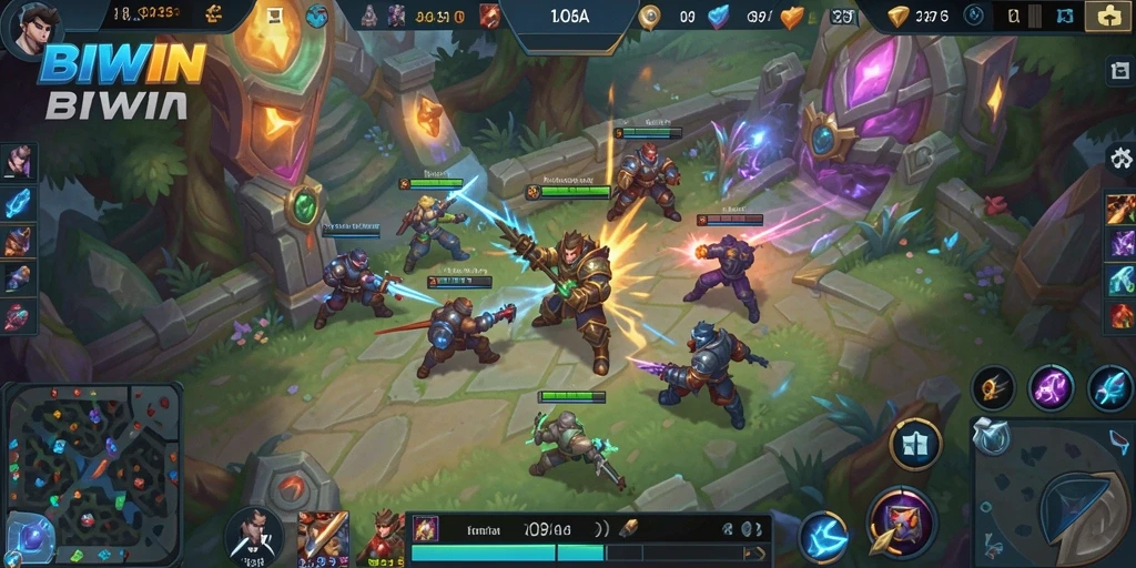 Tampilan gameplay menegangkan di BIWIN dengan aksi pertarungan tim.