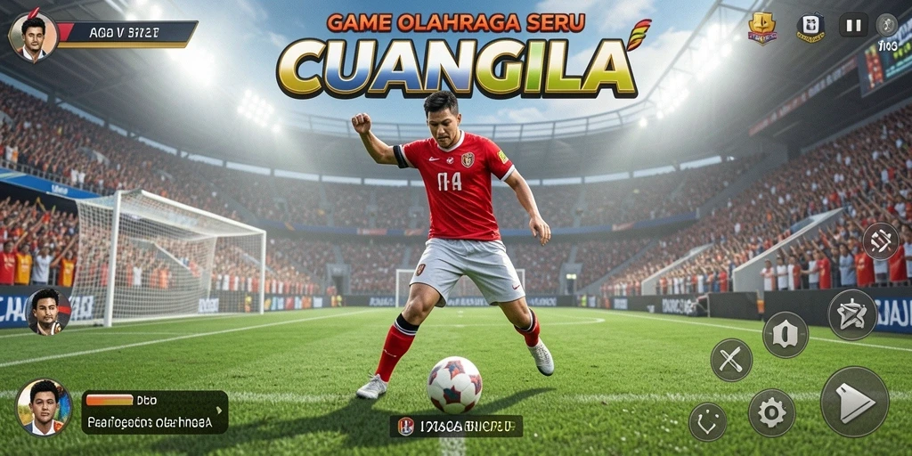 Tampilan gameplay CUANGILA menunjukkan suasana kompetisi yang seru.