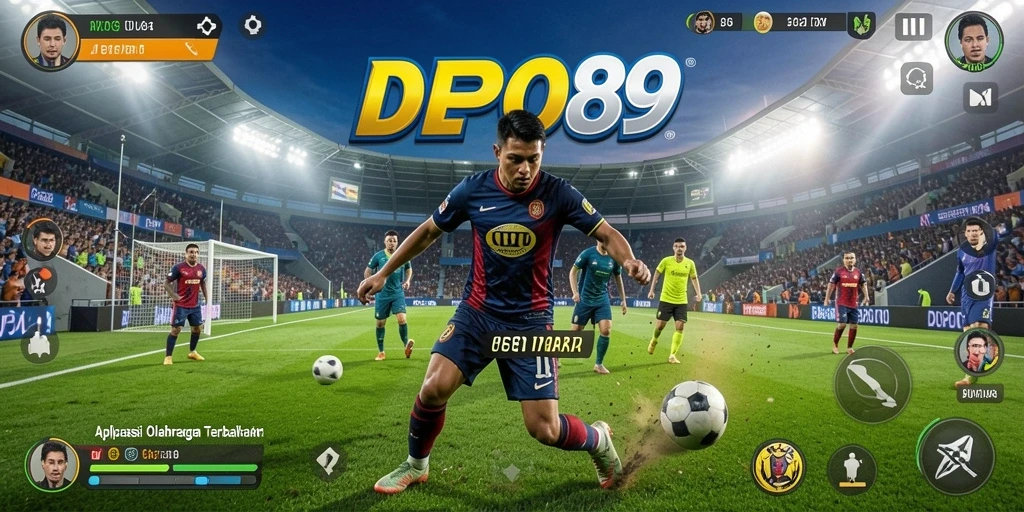 Tampilan screenshot utama DEPO89 saat menampilkan pertandingan olahraga secara langsung.