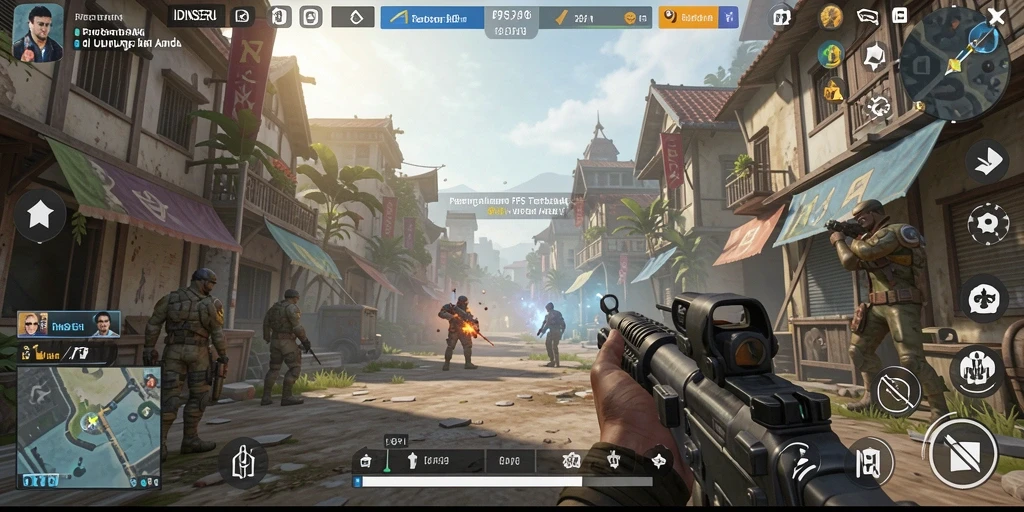 Tampilan gameplay mendebarkan dari pertempuran seru di IDNSERU.