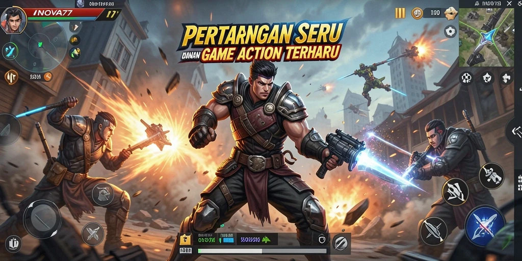 Tampilan gameplay mendebarkan dari INOVA77 dengan aksi seru.