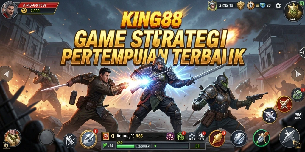 Tampilan dinamis dari pertempuran strategis dalam KING88.