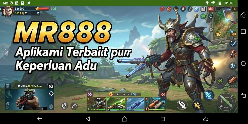 Tampilan utama MR888 dengan fitur-fitur utilitas yang lengkap.