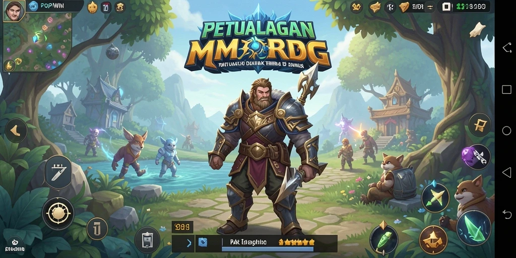 Tampilan menarik dari gameplay MMORPG POPWIN yang penuh aksi.
