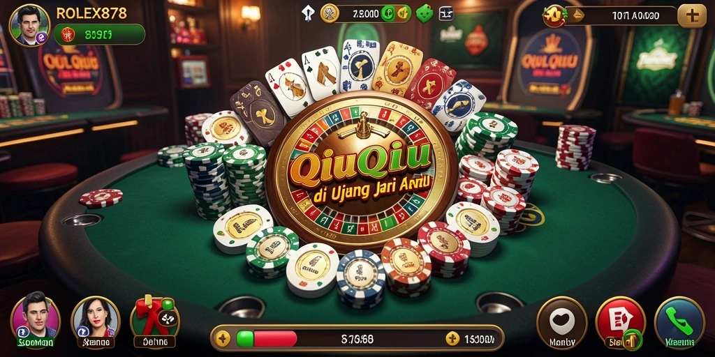 Tampilan menarik dari gameplay <strong>ROLEX878</strong> dalam permainan QiuQiu.
