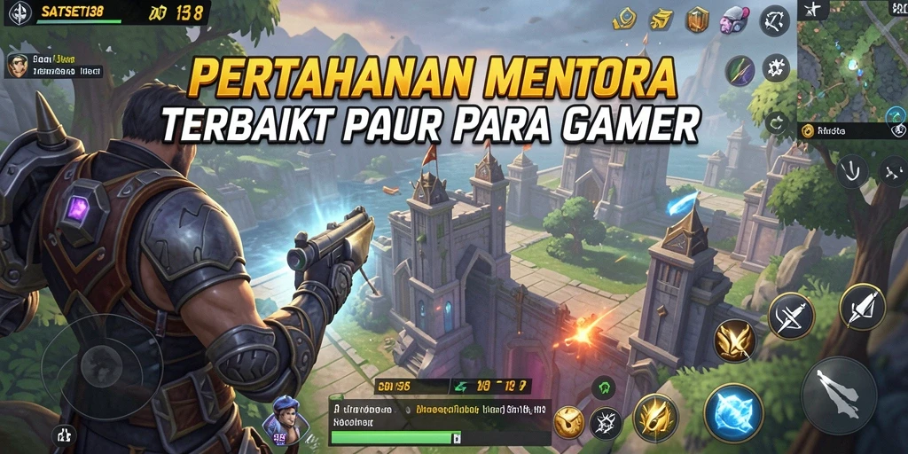 Tangkapan layar SATSET138 menampilkan aksi mendebarkan dalam pertempuran Tower Defense.