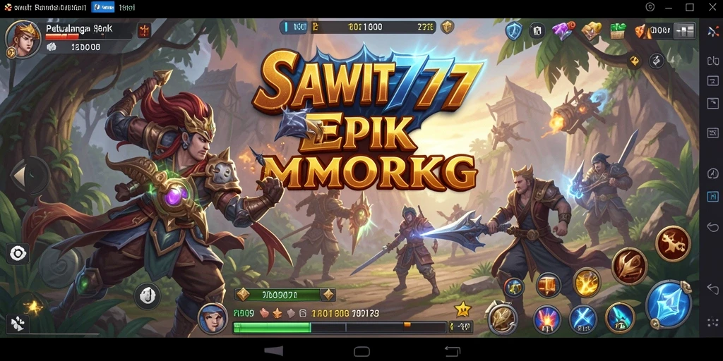 Menampilkan gameplay menarik dari SAWIT777 dalam dunia MMORPG yang luas.
